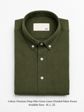 Premium Olive Green Linen Shirt